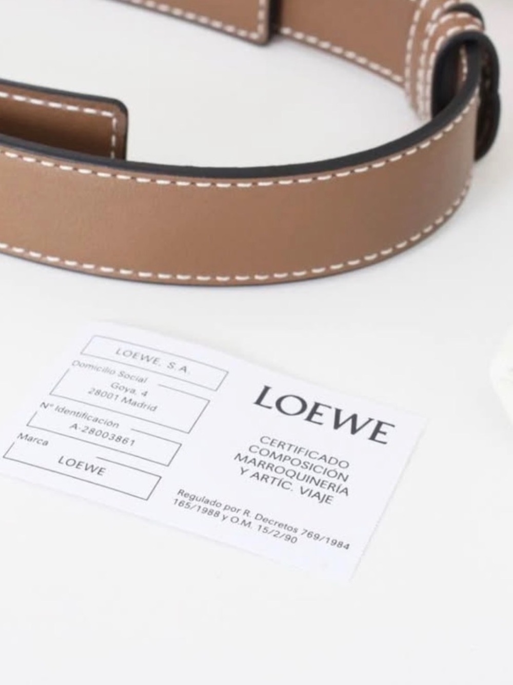 Loewe Medium Hammock Bag Sand and Mink - Picture 3 of 5